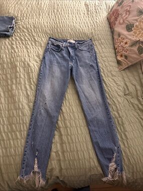 Abercrombie Light Blue Distressed Women's Jeans
